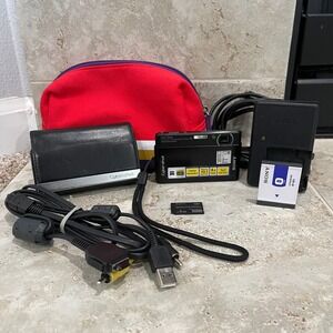 Sony Cyber-shot DSC-T77 Digital Camera Black 10.1 MP 4x Optical Zoom FullHD 1080